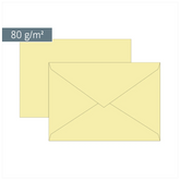 Briefumschläge Universalpapier | B6, 80 g/m², hellgelb