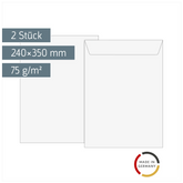Luftpolstertaschen | 240×350 mm, 16, 75 g/m², weiß, 2 Stück