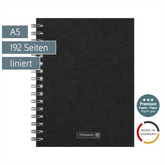 Notizbuch Premium Wire | A5, liniert, schwarz