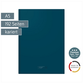 Notizbuch Premium Colour Line | A5, kariert, denim