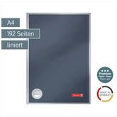 Notizbuch Premium Metallic | A4, liniert, anthrazit