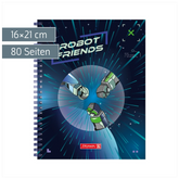 Freundebuch Robot Heroes | 16×21 cm, 80 Seiten, dunkelblau