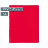 Ringbuch FACT!pp | A4, 2 Ringe, Füllhöhe: 25 mm, red