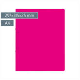 Ringbuch FACT!pp | A4, 2 Ringe, Füllhöhe: 25 mm, pink