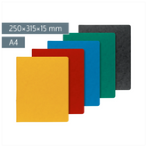 Ringbuch FACT!plus | A4, 4 Ringe, Füllhöhe: 15 mm, sortiert