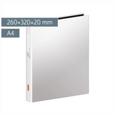 Ringbuch | A4, 2 Ringe, Füllhöhe: 20 mm, weiß