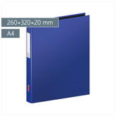Ringbuch | A4, 2 Ringe, Füllhöhe: 20 mm, blau