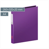 Ringbuch | A4, 2 Ringe, Füllhöhe: 20 mm, violett
