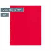 Ringbuch FACT!pp | A4, 4 Ringe, Füllhöhe: 16 mm, red