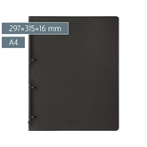 Ringbuch FACT!pp | A4, 4 Ringe, Füllhöhe: 16 mm, schwarz