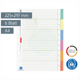 Ringbuchregister Recycling | A4, 6 Blatt