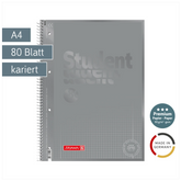Collegeblock Premium Student Colour Code | A4, Lineatur 28, 80 Blatt, silver