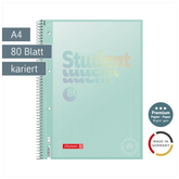 Collegeblock Premium Student „Pastell“ | A4, Lineatur 28, 80 Blatt, pastellmint
