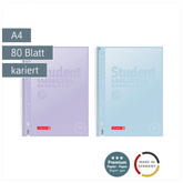 Collegeblock Premium Student „Pastell 2“ | A4, Lineatur 28, 80 Blatt, sortiert