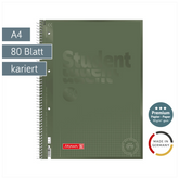 Collegeblock Premium Student Colour Code | A4, Lineatur 28, 80 Blatt, olive