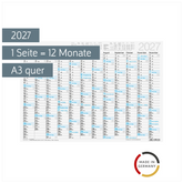 Tafelkalender 2027 | A3 quer