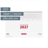 Tischkalender 2027 | 290×200 mm, weiß