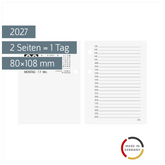 Umlegekalender 2027 | 80×108 mm