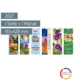Streifenkalender 2027 | 155×428 mm, sortiert