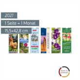 Streifenkalender 2027 | 15,5×42,8 cm, sortiert