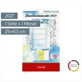 Familienkalender 2027 „Aquarell“ | 25×41,5 cm