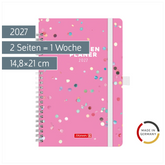 Buchkalender Familienplaner 2027 „Confetti“ | A5, Papier