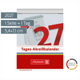 Abreißkalender 2027 Nr. 2 | 5,4×7,1 cm