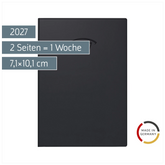 Taschenkalender Mod. 712 2027 | A7, Kunststoff, schwarz