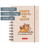 Schülerkalender 2026/2027 „Capy“ | A6, Kunststoff