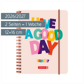 Schülerkalender 2026/2027 „Good Day“ | A6, Kunststoff
