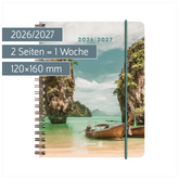 Schülerkalender 2026/2027 „Tropical“ | A6, Kunststoff