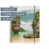 Schülerkalender 2026/2027 „Tropical“ | A6, Kunststoff