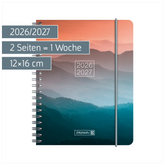 Schülerkalender 2026/2027 „Misty Sunset“ | A6, Kunststoff