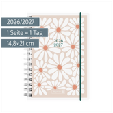Schülerkalender 2026/2027 „Daisy“ | A5, Kunststoff