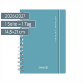 Schülerkalender 2026/2027 „Plain Blue“ | A5, Kunststoff