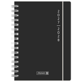 Schülerkalender 2027/2028 „Plain Black“ | A5, Kunststoff