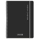Schülerkalender 2027/2028 „Plain Black“ | A5, Kunststoff