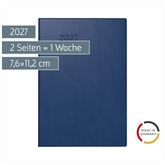 Taschenkalender Mod. 723 2027 | A7, Kunststoff, dunkelblau
