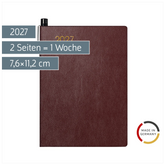 Taschenkalender Mod. 723 2027 | A7, Kunstleder, bordeaux