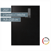 Buchkalender TimeCenter Mod. 725 2027 | A5, Kunststoff, schwarz