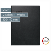 Taschenkalender Mod. 731 2027 | A6, Kunststoff, schwarz