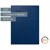 Taschenkalender Mod. 731 2027 | A6, Kunststoff, dunkelblau