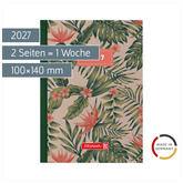 Taschenkalender Design Line Mod. 731 2027 „Tropical“ | A6, Karton
