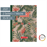 Taschenkalender Design Line Mod. 731 2027 „Tropical“ | A6, Karton