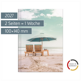Taschenkalender Design Line Mod. 731 2027 „Sunbeds“ | A6, Papier