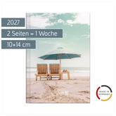 Taschenkalender Design Line Mod. 731 2027 „Sunbeds“ | A6, Papier