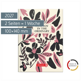 Taschenkalender Design Line Mod. 731 2027 „Bloom“ | A6, Papier