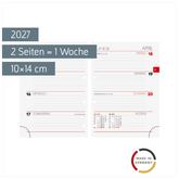 Wochen-Ersatzkalendarium Mod. 731 2027 | 10×14 cm