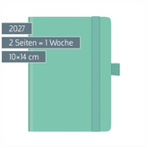 Taschenkalender Kompagnon Mod. 732 66 2027 | A6, Kunststoff, hellgrün