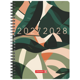 Schülerkalender Style 2027/2028 „Leaves“ | A5, Kunststoff
